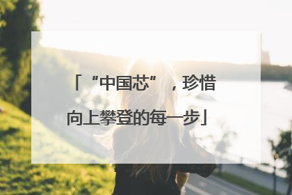 “中国芯”，珍惜向上攀登的每一步