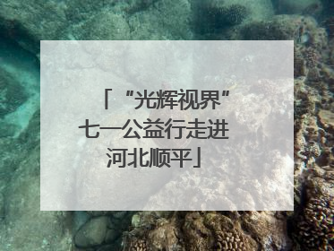 “光辉视界”七一公益行走进河北顺平