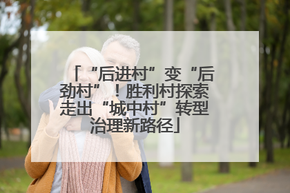 “后进村”变“后劲村”！胜利村探索走出“城中村”转型治理新路径