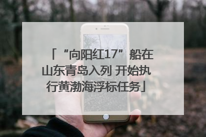“向阳红17”船在山东青岛入列 开始执行黄渤海浮标任务