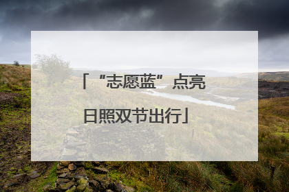 “志愿蓝”点亮日照双节出行