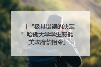 “极其错误的决定”哈佛大学学生怒批美政府禁招令