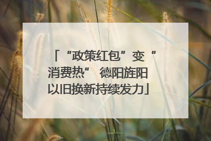 “政策红包”变“消费热” 德阳旌阳以旧换新持续发力