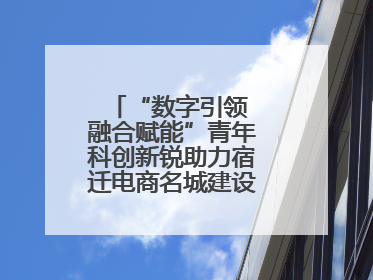 “数字引领 融合赋能”青年科创新锐助力宿迁电商名城建设活动成功举办