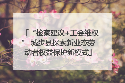 “检察建议+工会维权” 城步县探索新业态劳动者权益保护新模式
