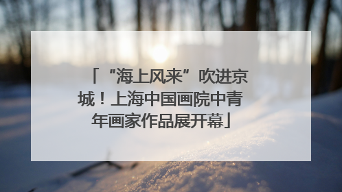 “海上风来”吹进京城！上海中国画院中青年画家作品展开幕