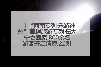 “西南专列·乐游神州”首趟旅游专列抵达宁夏固原 800余名游客开启清凉之旅