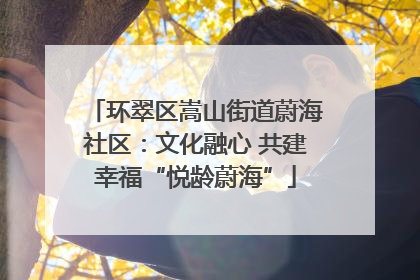 环翠区嵩山街道蔚海社区：文化融心 共建幸福“悦龄蔚海”