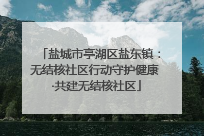 盐城市亭湖区盐东镇：无结核社区行动守护健康 ·共建无结核社区