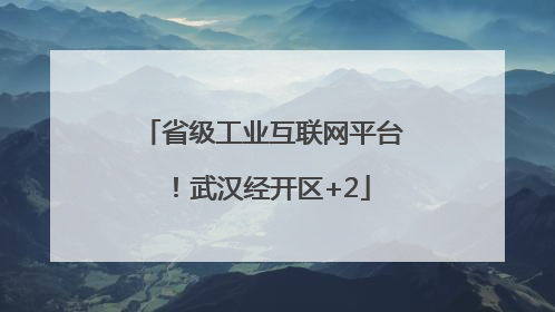 省级工业互联网平台！武汉经开区+2