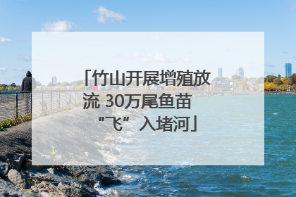 竹山开展增殖放流 30万尾鱼苗“飞”入堵河