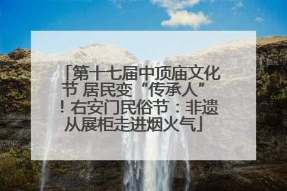 第十七届中顶庙文化节 居民变“传承人”！右安门民俗节：非遗从展柜走进烟火气