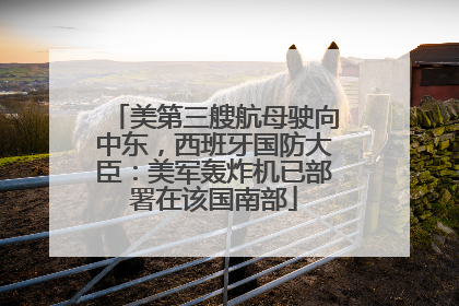 美第三艘航母驶向中东，西班牙国防大臣：美军轰炸机已部署在该国南部