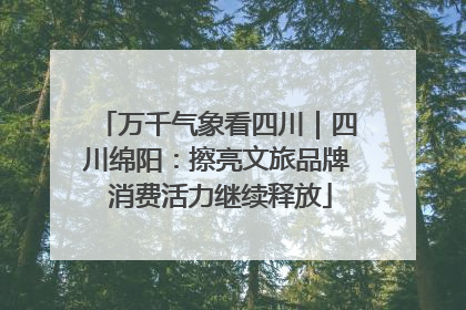 万千气象看四川｜四川绵阳：擦亮文旅品牌 消费活力继续释放