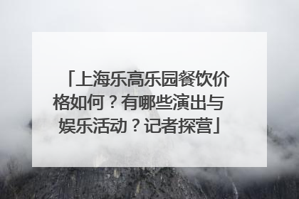 上海乐高乐园餐饮价格如何？有哪些演出与娱乐活动？记者探营