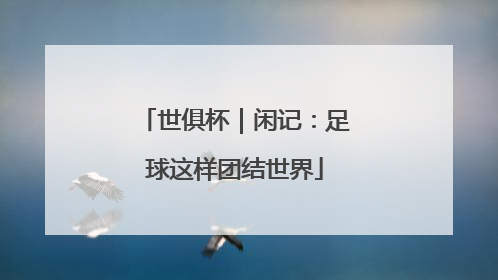 世俱杯｜闲记：足球这样团结世界