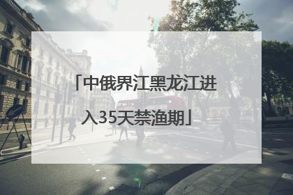 中俄界江黑龙江进入35天禁渔期