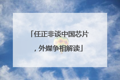 任正非谈中国芯片，外媒争相解读