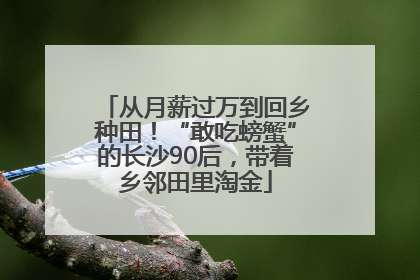 从月薪过万到回乡种田！“敢吃螃蟹”的长沙90后，带着乡邻田里淘金