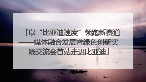 以“比亚迪速度”领跑新赛道——媒体融合发展暨绿色创新实践交流会首站走进比亚迪