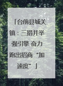 台前县城关镇：三措并举强引擎 奋力跑出招商“加速度”