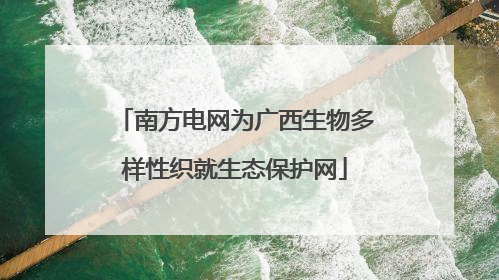 南方电网为广西生物多样性织就生态保护网