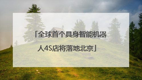 全球首个具身智能机器人4S店将落地北京