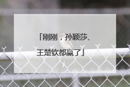 刚刚，孙颖莎、王楚钦都赢了