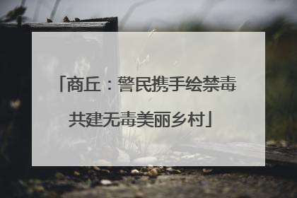 商丘：警民携手绘禁毒 共建无毒美丽乡村