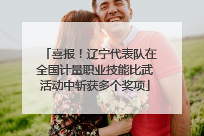 喜报！辽宁代表队在全国计量职业技能比武活动中斩获多个奖项