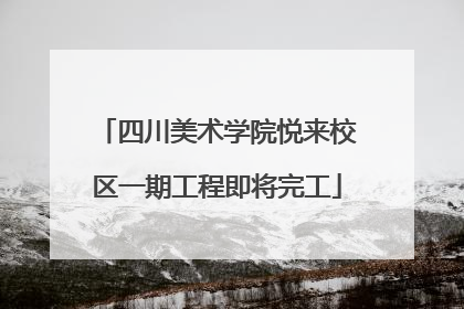 四川美术学院悦来校区一期工程即将完工