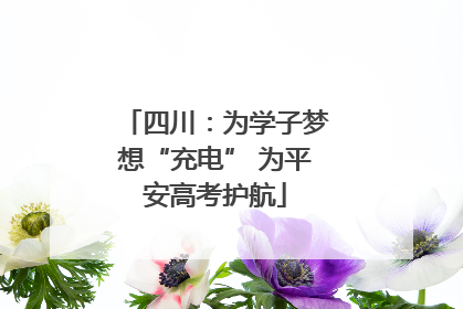 四川：为学子梦想“充电” 为平安高考护航