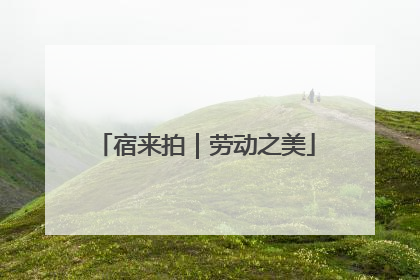 宿来拍｜劳动之美