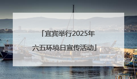 宜宾举行2025年六五环境日宣传活动