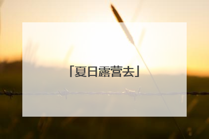 夏日露营去
