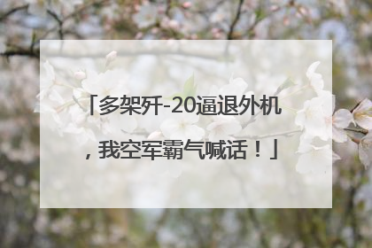 多架歼-20逼退外机，我空军霸气喊话！