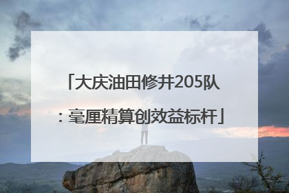 大庆油田修井205队：毫厘精算创效益标杆
