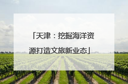 天津：挖掘海洋资源打造文旅新业态