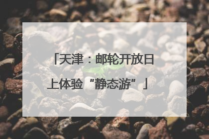 天津：邮轮开放日上体验“静态游”