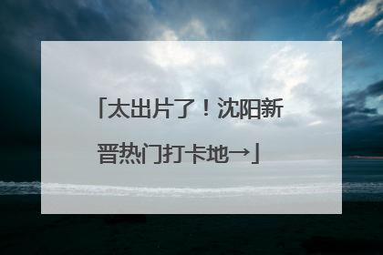 太出片了！沈阳新晋热门打卡地→