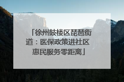 徐州鼓楼区琵琶街道：医保政策进社区 惠民服务零距离