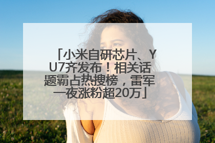 小米自研芯片、YU7齐发布！相关话题霸占热搜榜，雷军一夜涨粉超20万