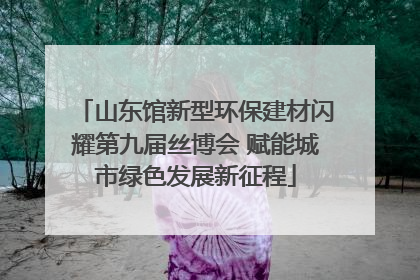 山东馆新型环保建材闪耀第九届丝博会 赋能城市绿色发展新征程