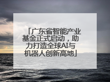 广东省智能产业基金正式启动，助力打造全球AI与机器人创新高地