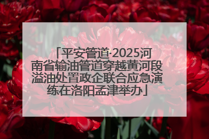 平安管道·2025河南省输油管道穿越黄河段溢油处置政企联合应急演练在洛阳孟津举办