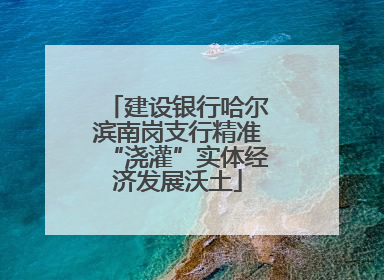 建设银行哈尔滨南岗支行精准“浇灌”实体经济发展沃土
