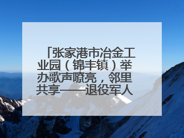 张家港市冶金工业园（锦丰镇）举办歌声嘹亮，邻里共享——退役军人音乐分享会