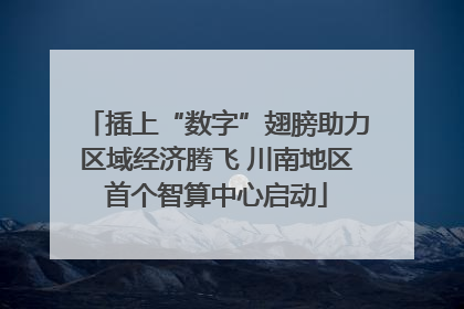 插上“数字”翅膀助力区域经济腾飞 川南地区首个智算中心启动