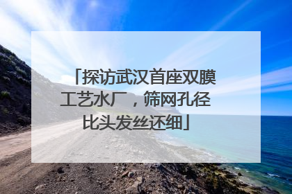 探访武汉首座双膜工艺水厂，筛网孔径比头发丝还细