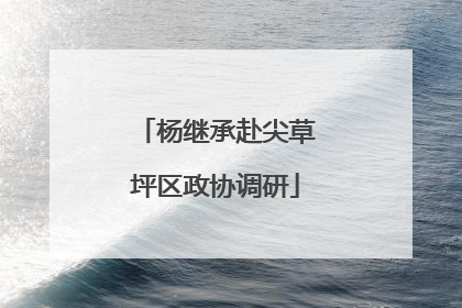 杨继承赴尖草坪区政协调研